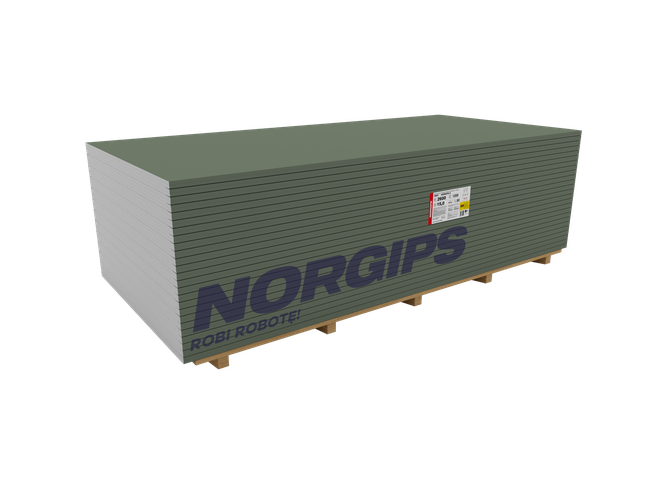 NORGIPS S GKFI 15 мм вид DFH2