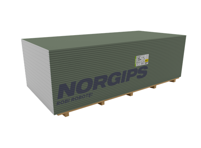 NORGIPS S GKBI 12,5 мм вид H2