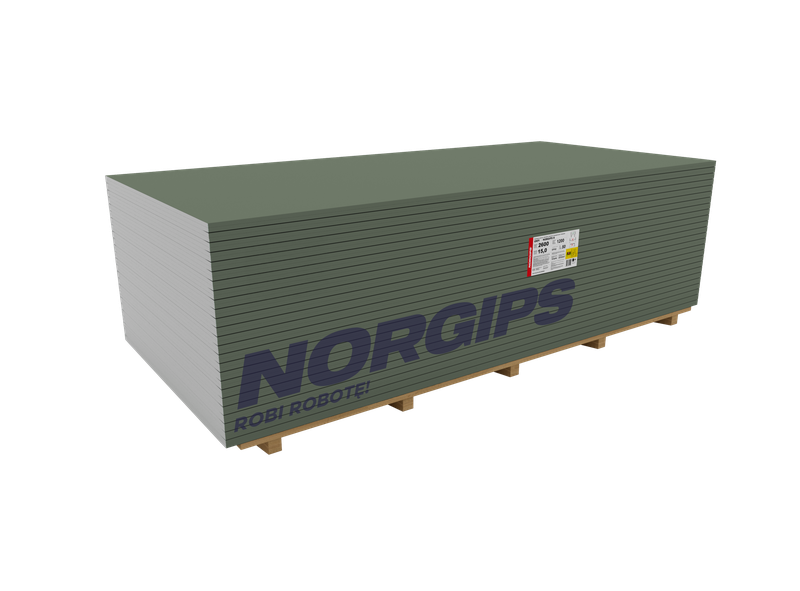 NORGIPS S GKFI 15 мм вид DFH2